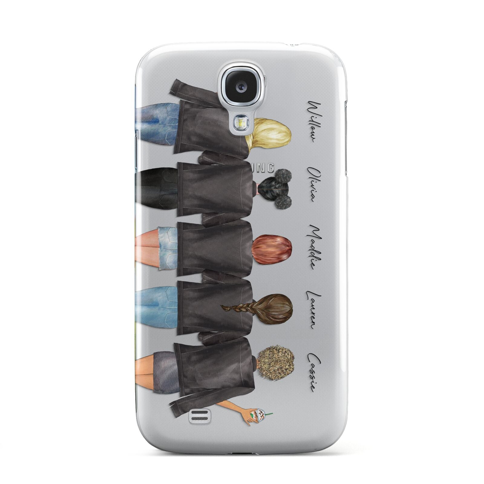 5 Best Friends with Names Samsung Galaxy S4 Case