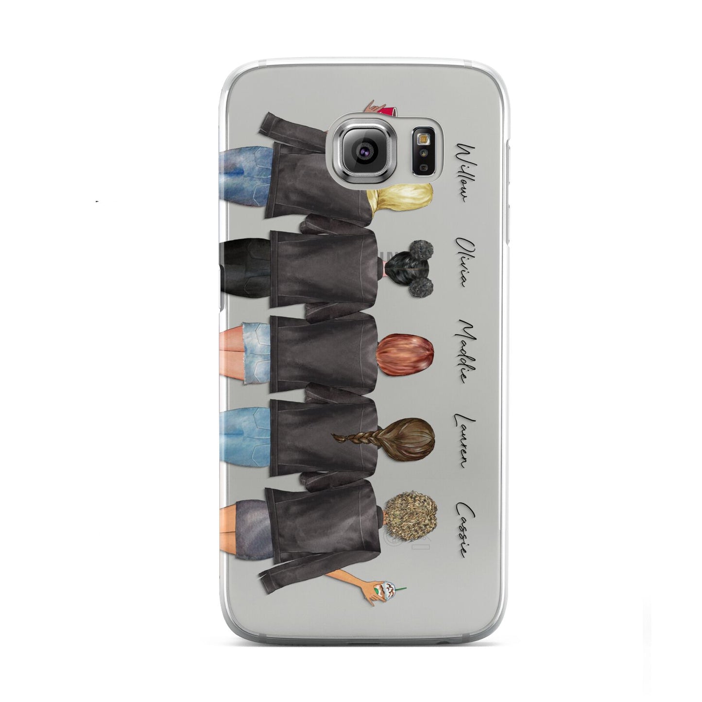 5 Best Friends with Names Samsung Galaxy S6 Case