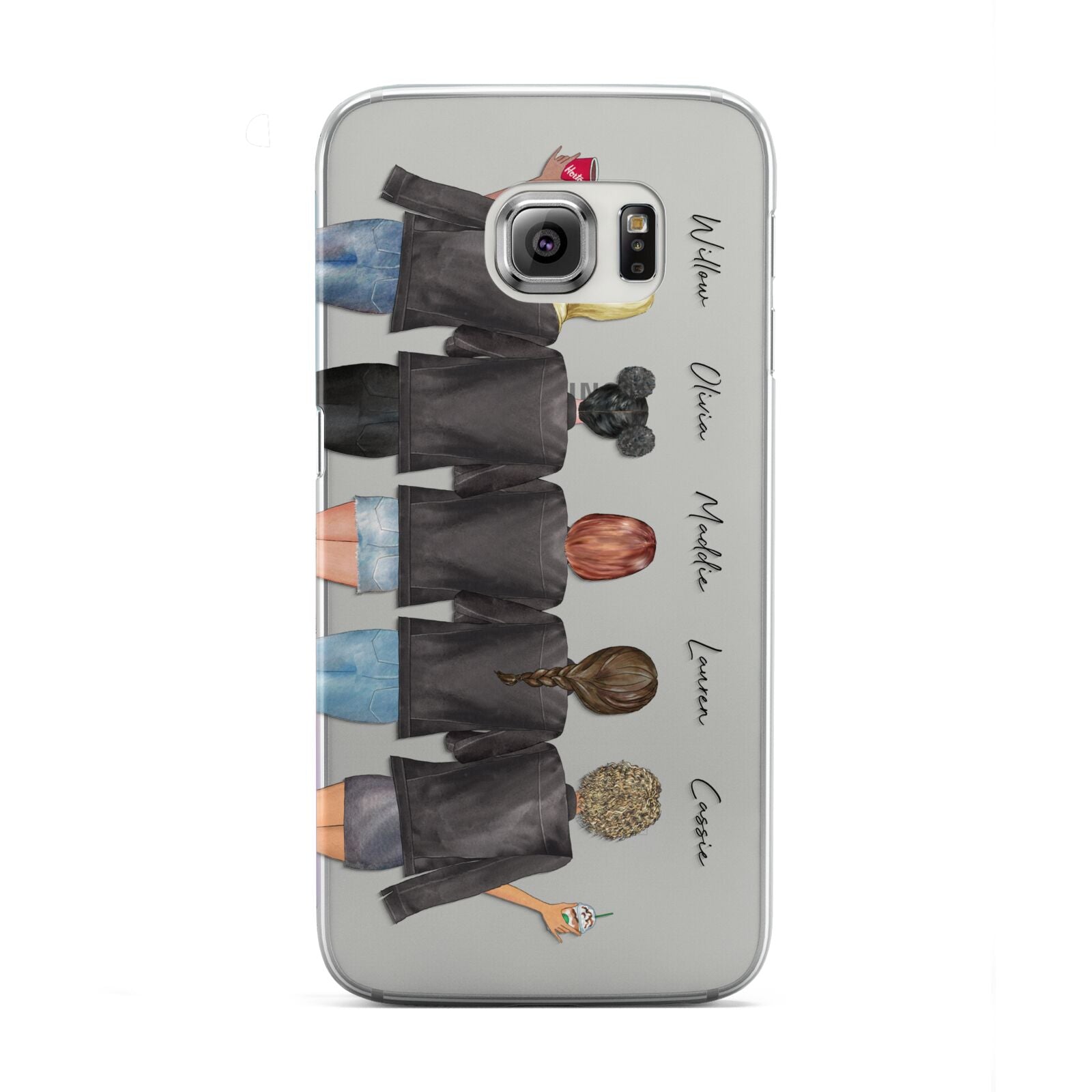 5 Best Friends with Names Samsung Galaxy S6 Edge Case