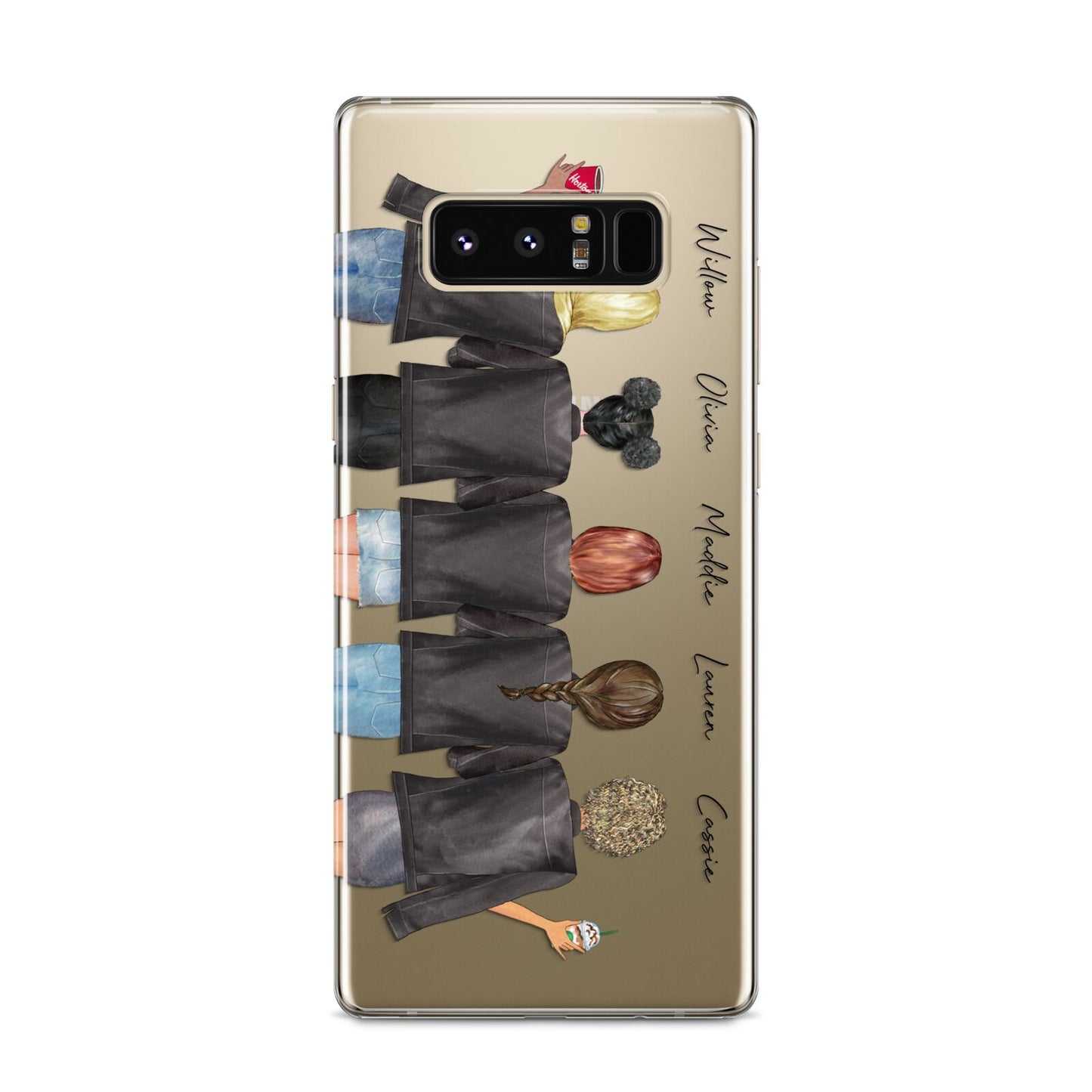 5 Best Friends with Names Samsung Galaxy S8 Case