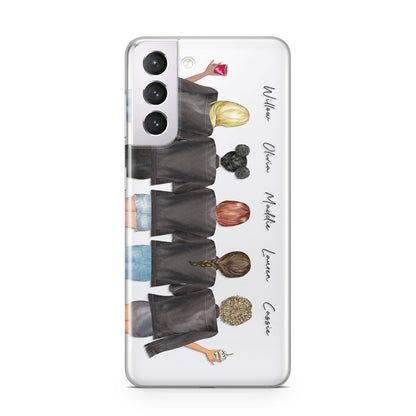 5 Best Friends with Names Samsung S21 Case