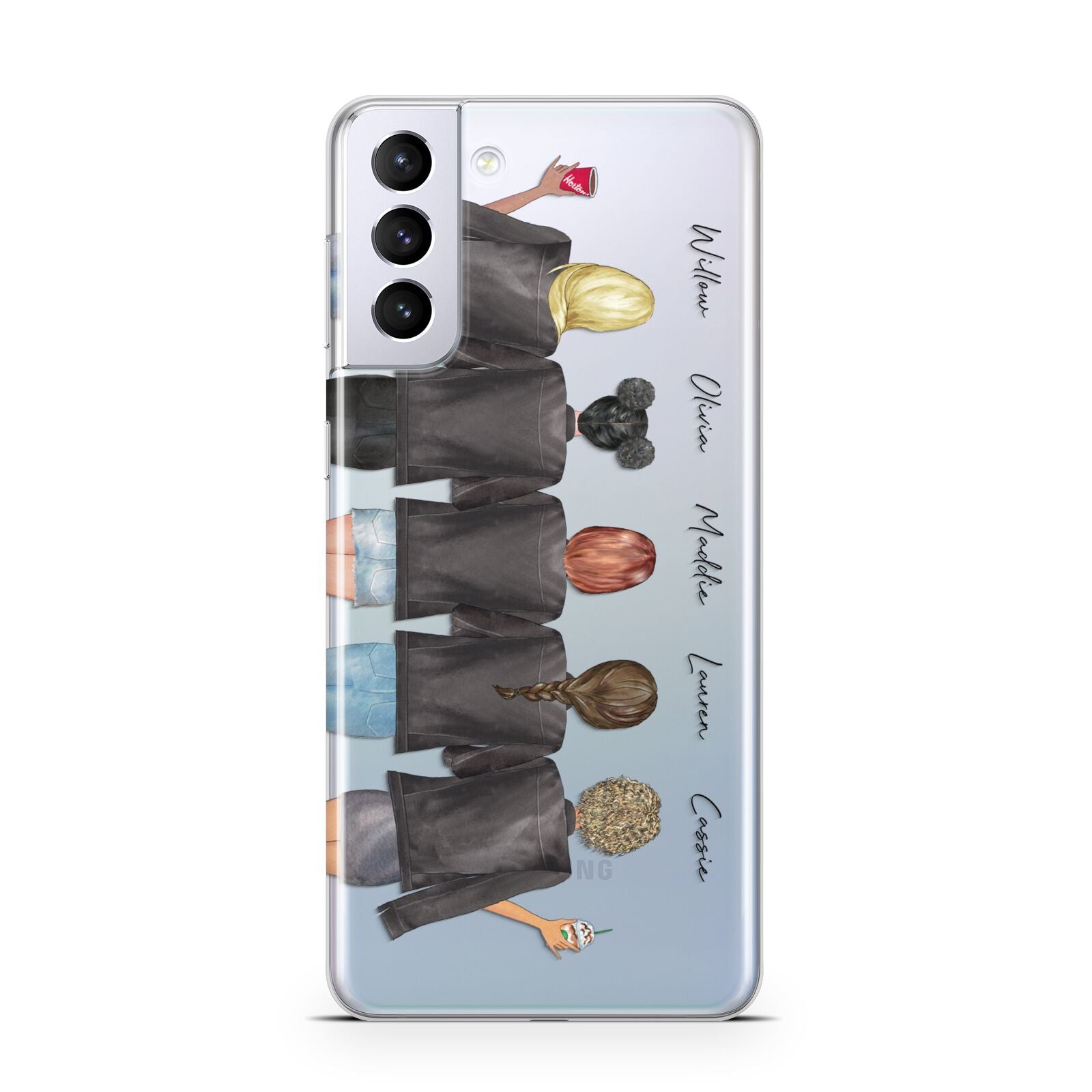 5 Best Friends with Names Samsung S21 Plus Case