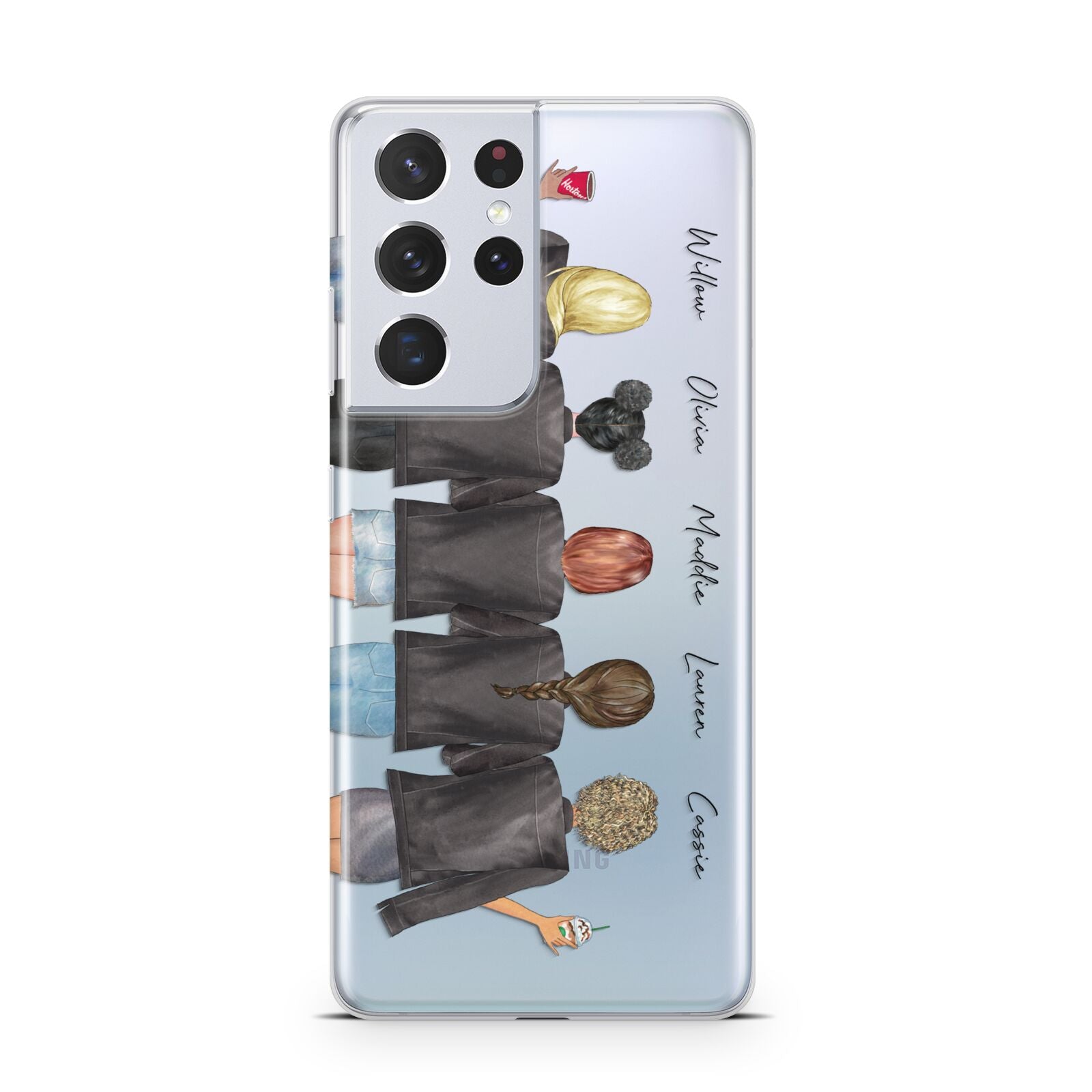 5 Best Friends with Names Samsung S21 Ultra Case