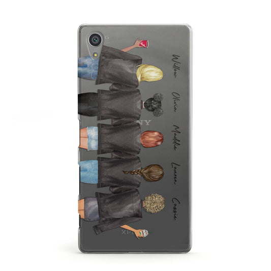 5 Best Friends with Names Sony Xperia Case