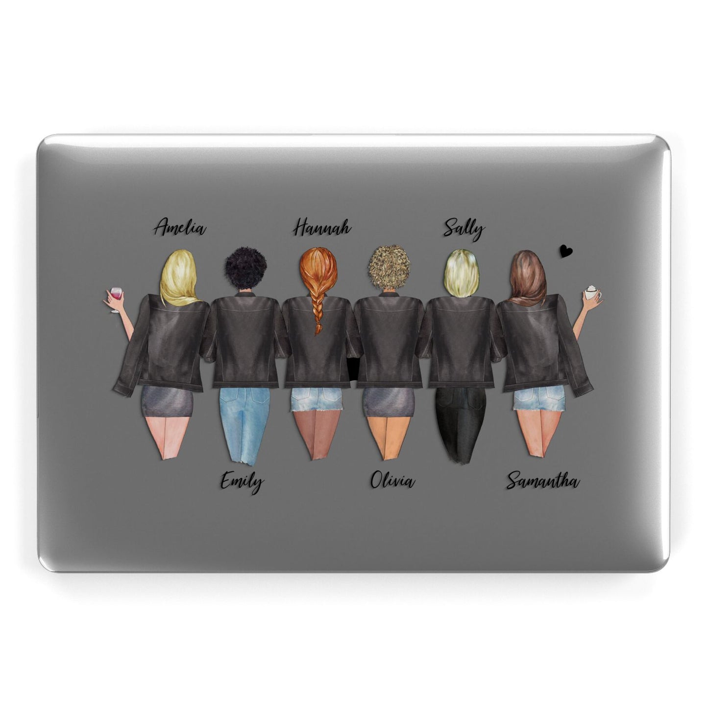 6 Best Friends with Names Apple MacBook Case