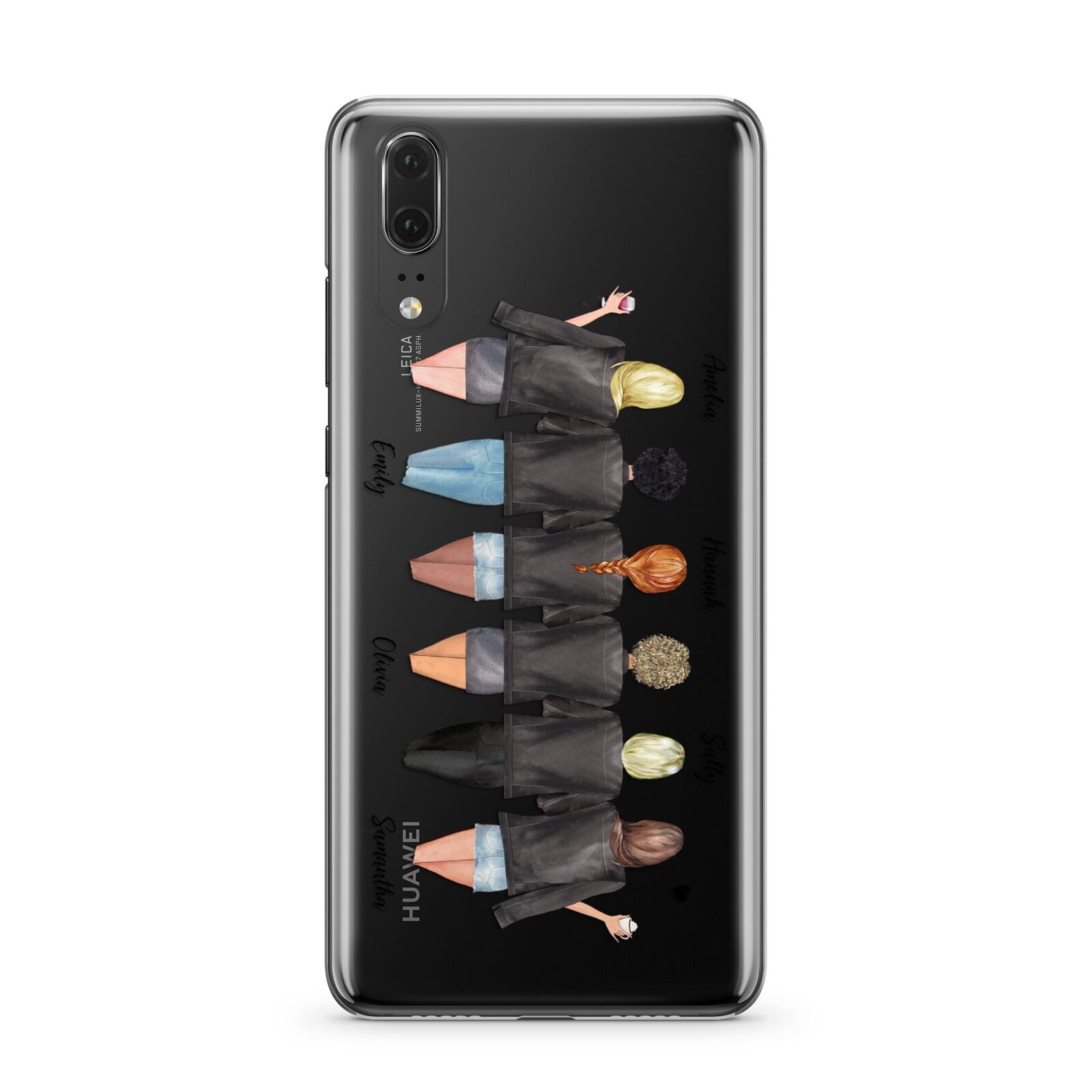 6 Best Friends with Names Huawei P20 Phone Case