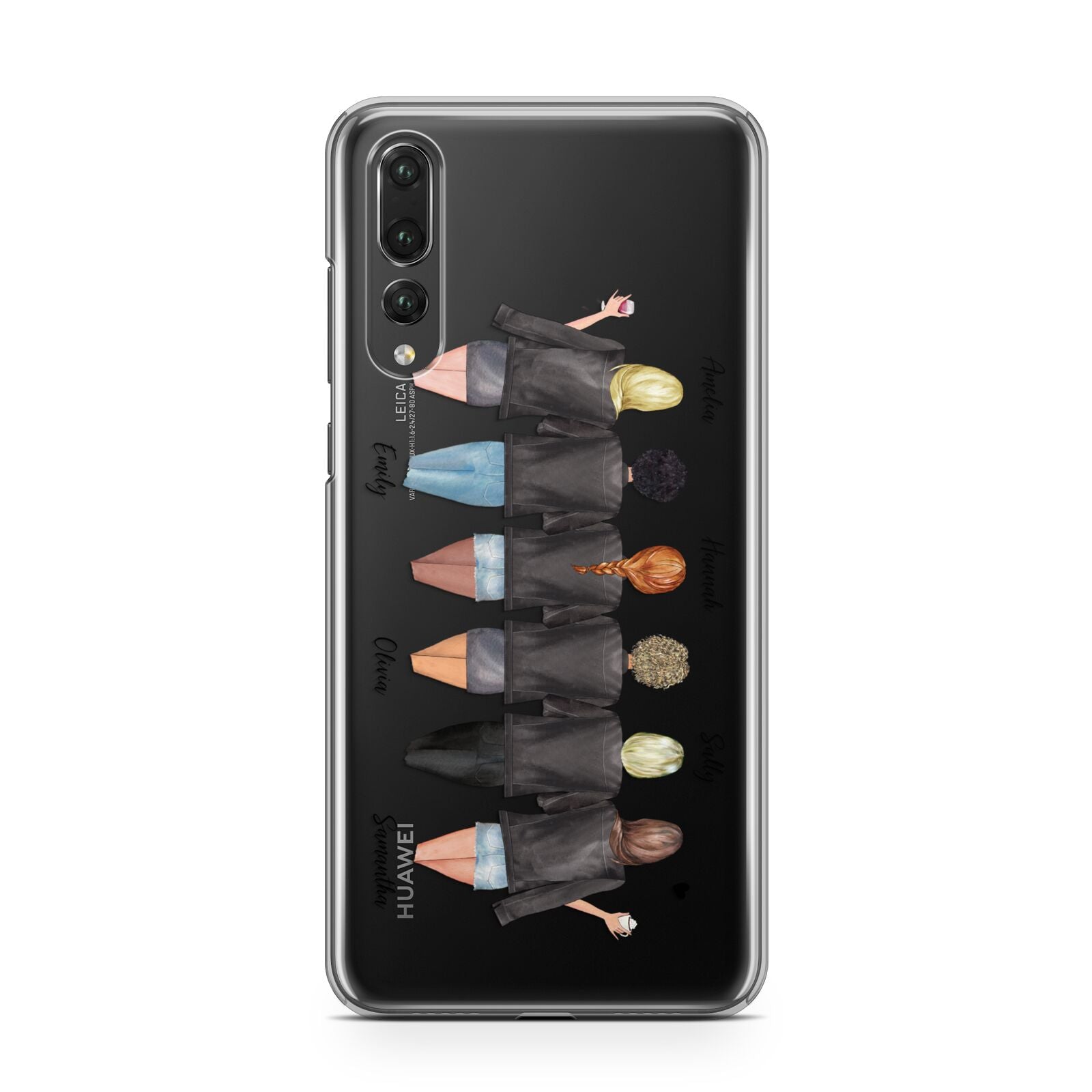 6 Best Friends with Names Huawei P20 Pro Phone Case