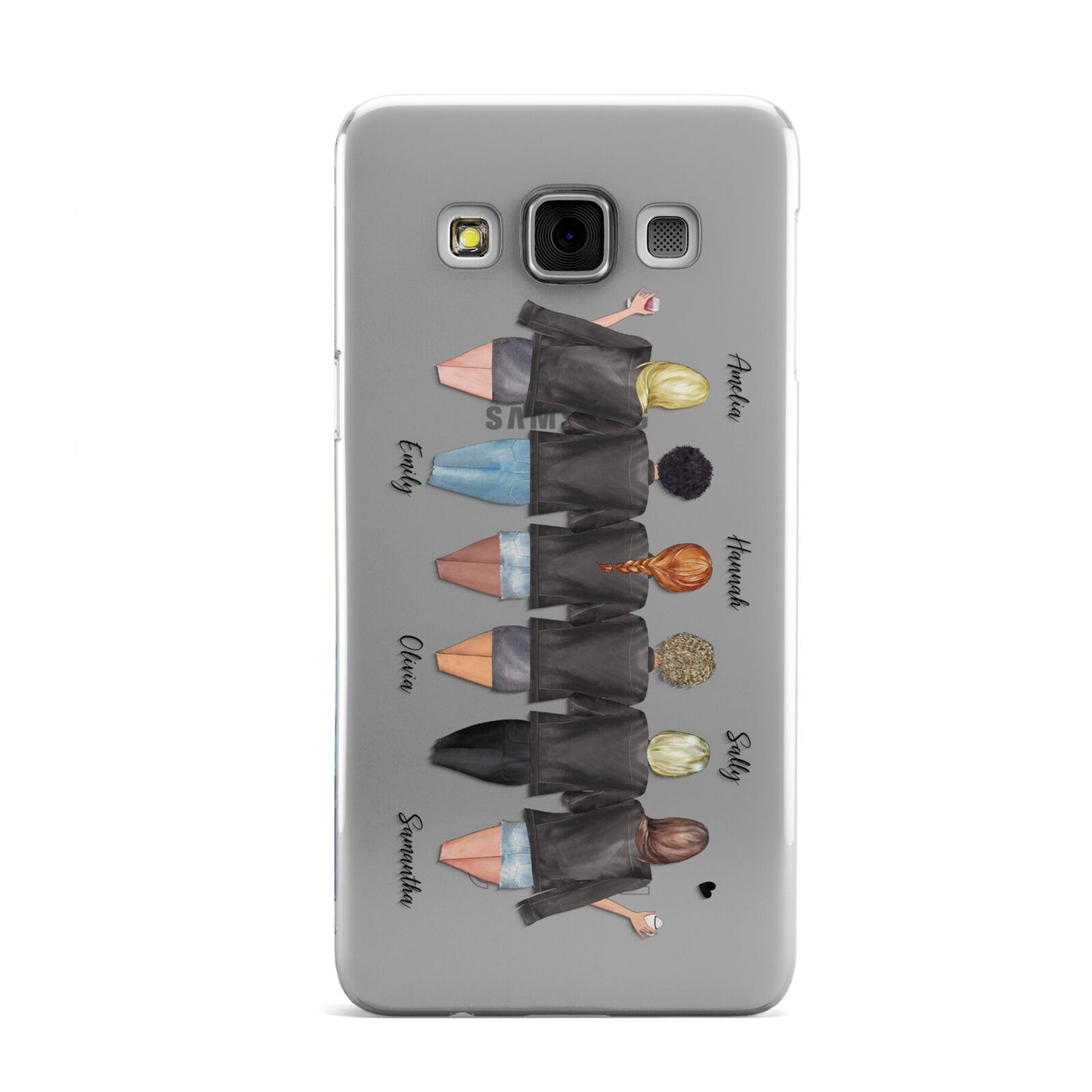 6 Best Friends with Names Samsung Galaxy A3 Case