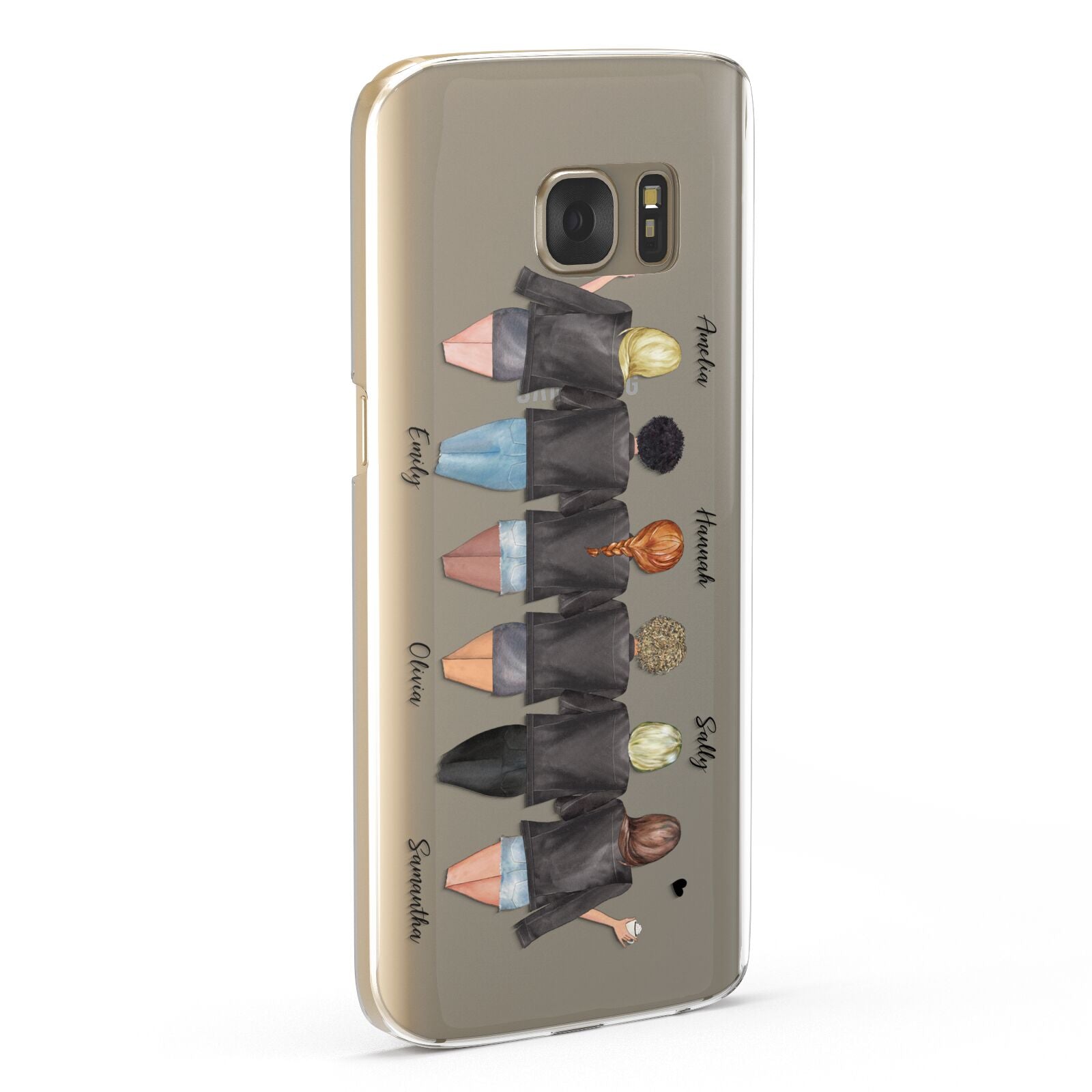 6 Best Friends with Names Samsung Galaxy Case Fourty Five Degrees