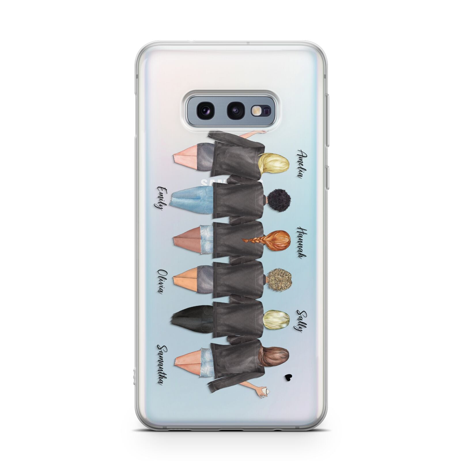6 Best Friends with Names Samsung Galaxy S10E Case