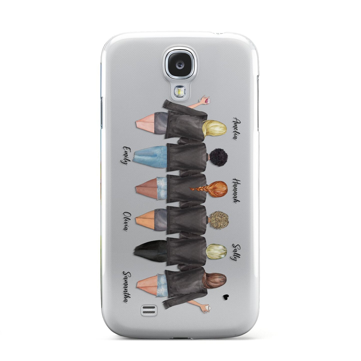 6 Best Friends with Names Samsung Galaxy S4 Case