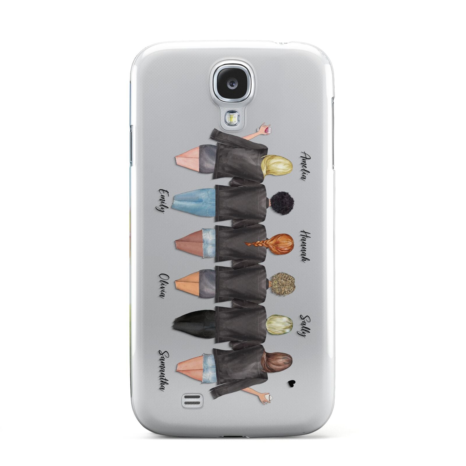 6 Best Friends with Names Samsung Galaxy S4 Case