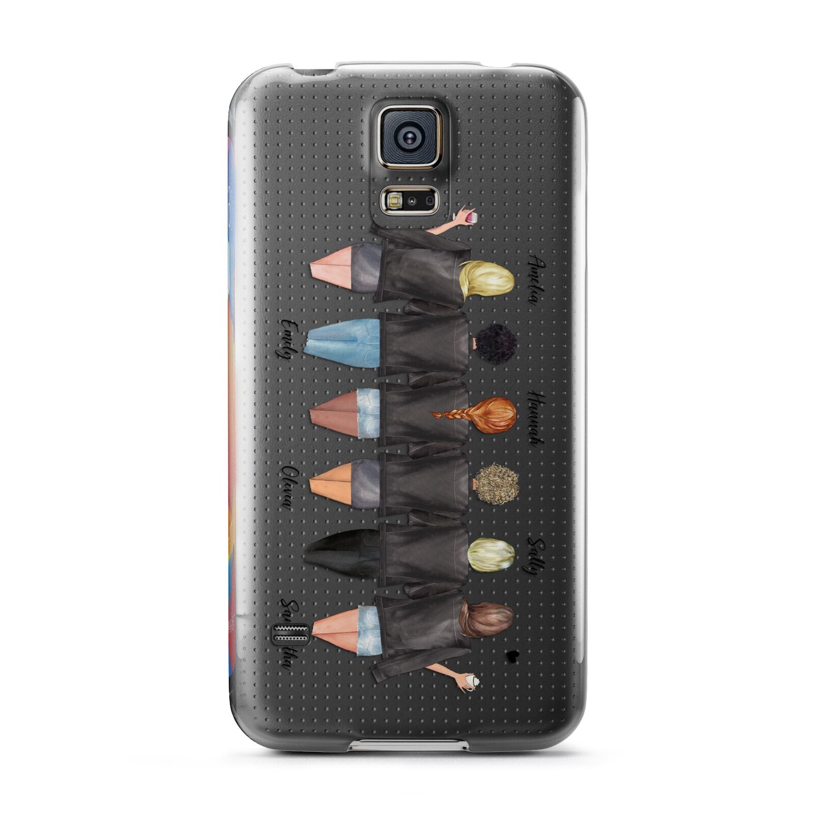 6 Best Friends with Names Samsung Galaxy S5 Case