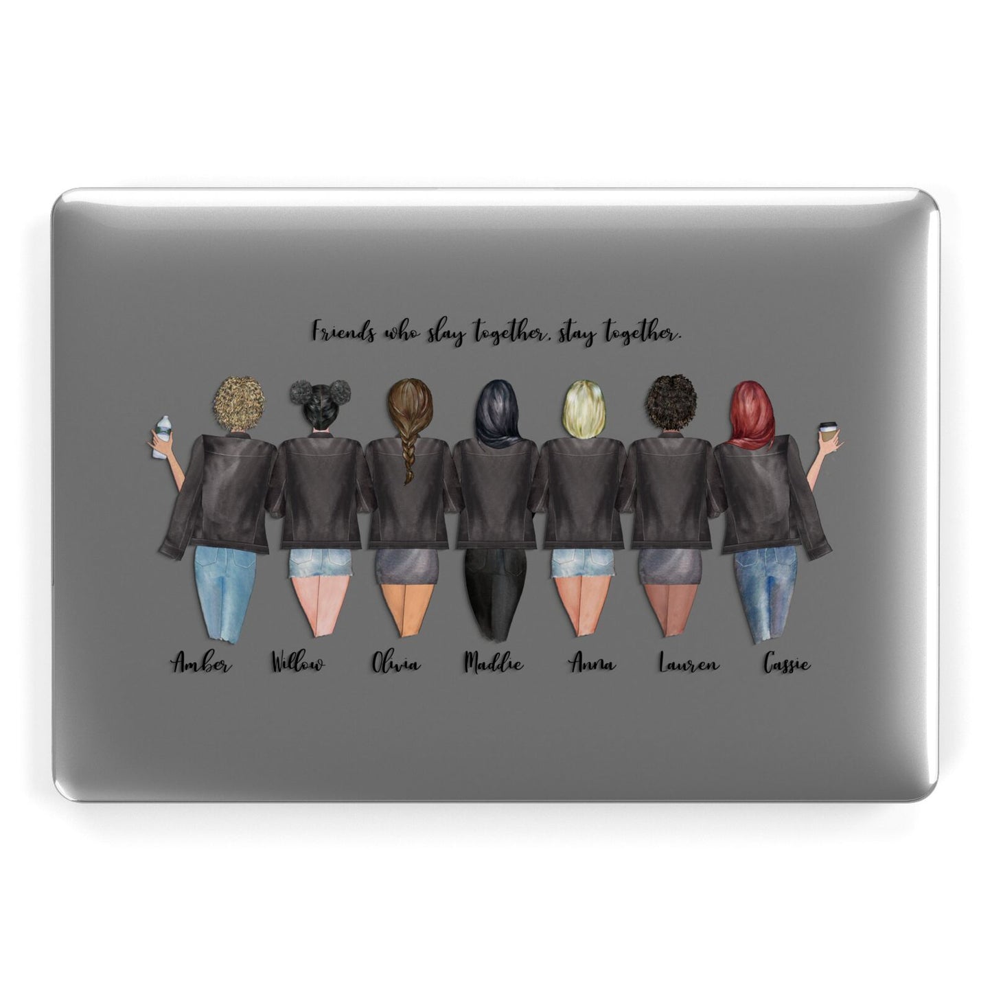 7 Best Friends with Names Apple MacBook Case