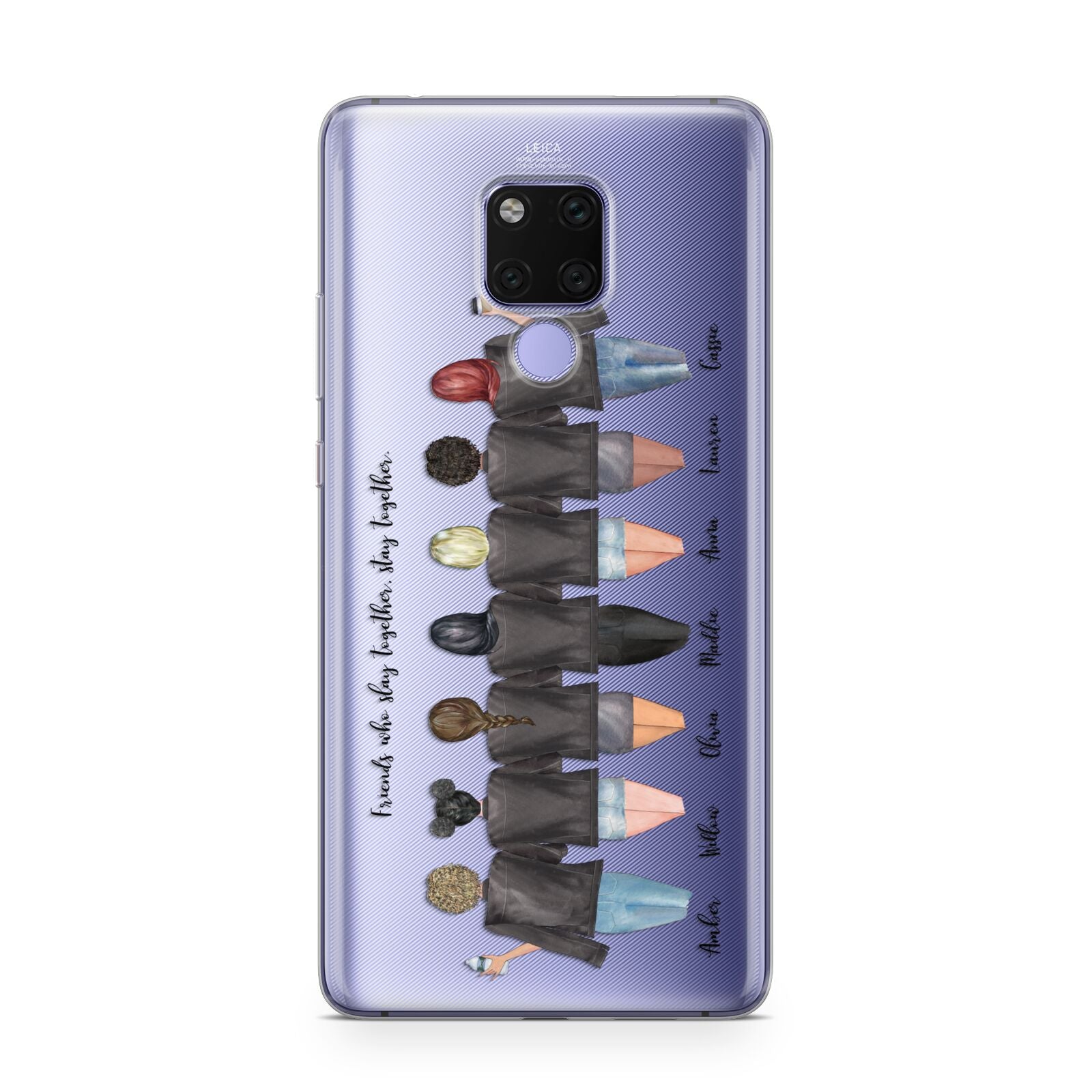 7 Best Friends with Names Huawei Mate 20X Phone Case