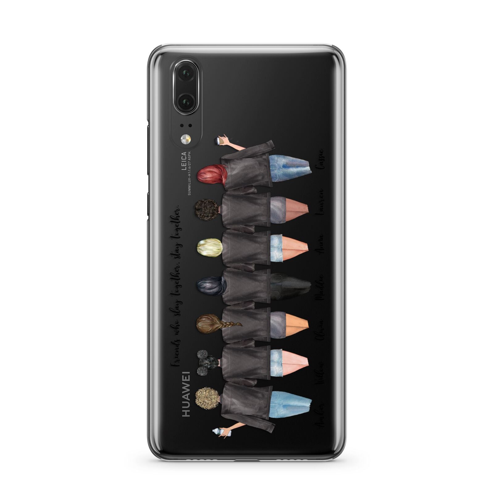 7 Best Friends with Names Huawei P20 Phone Case