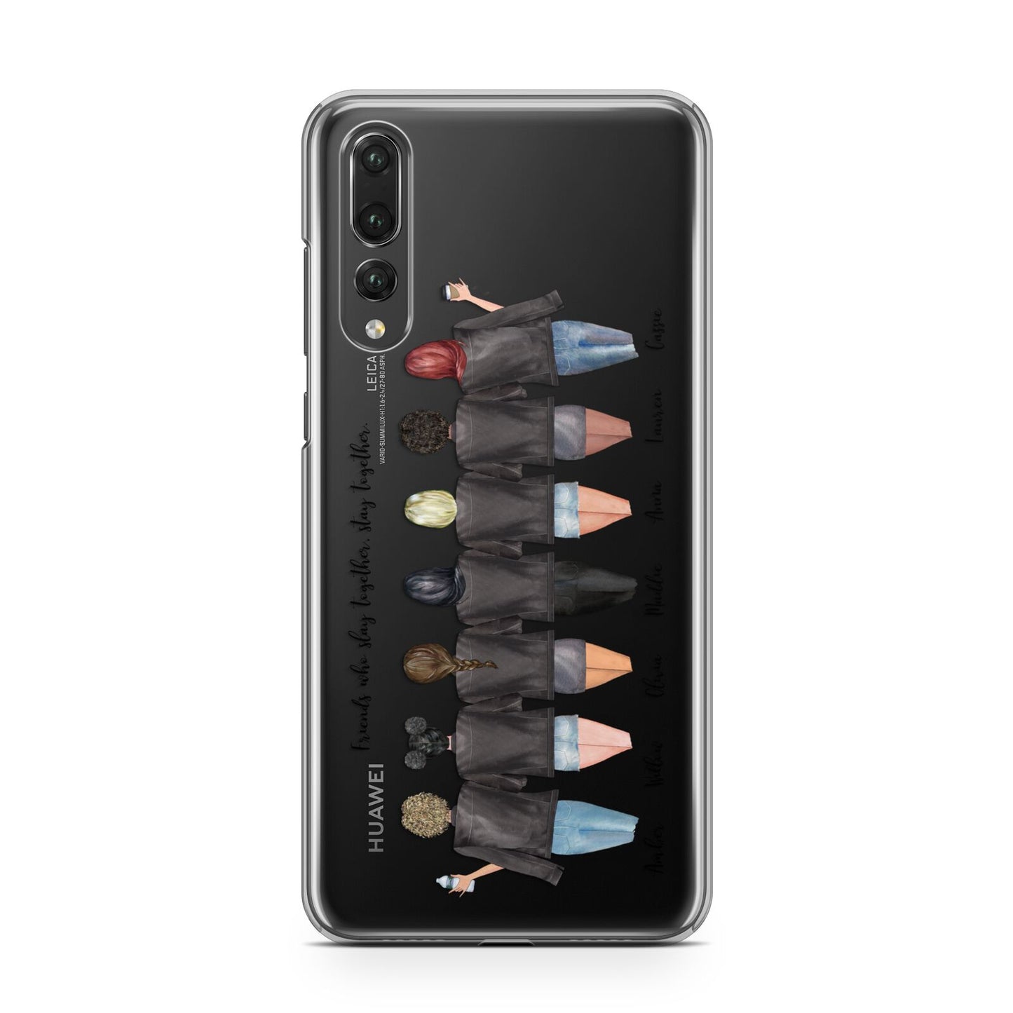 7 Best Friends with Names Huawei P20 Pro Phone Case