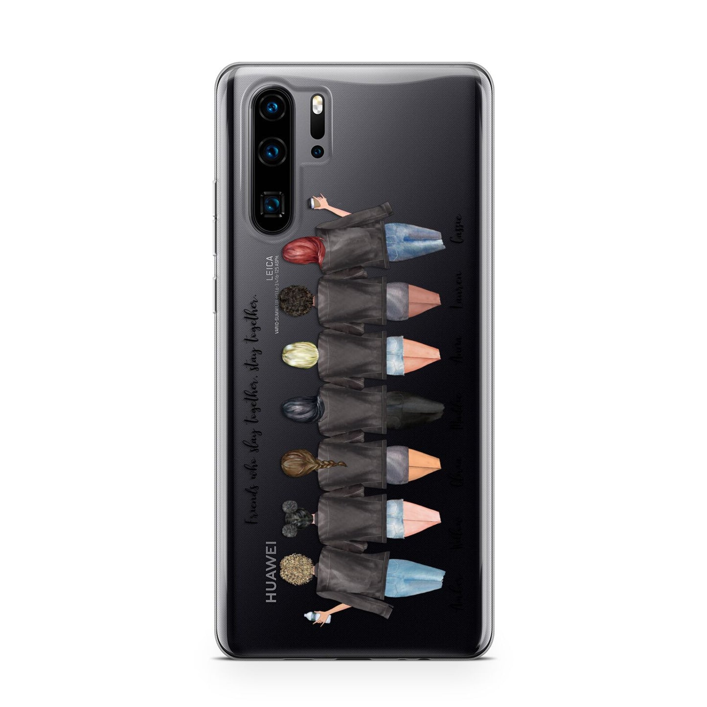 7 Best Friends with Names Huawei P30 Pro Phone Case