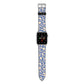 Abstract Apple Watch Strap with Silver Hardware