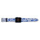 Abstract Art Apple Watch Strap Landscape Image Blue Hardware