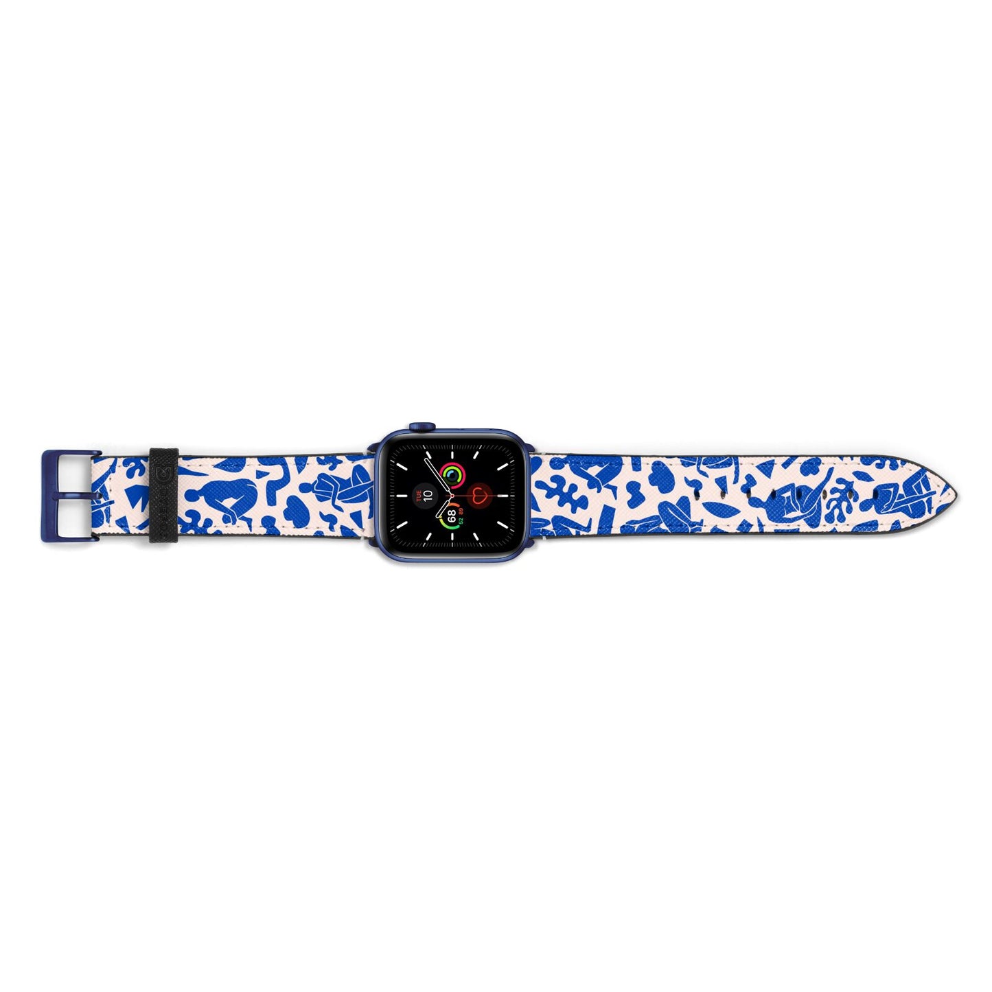 Abstract Art Apple Watch Strap Landscape Image Blue Hardware