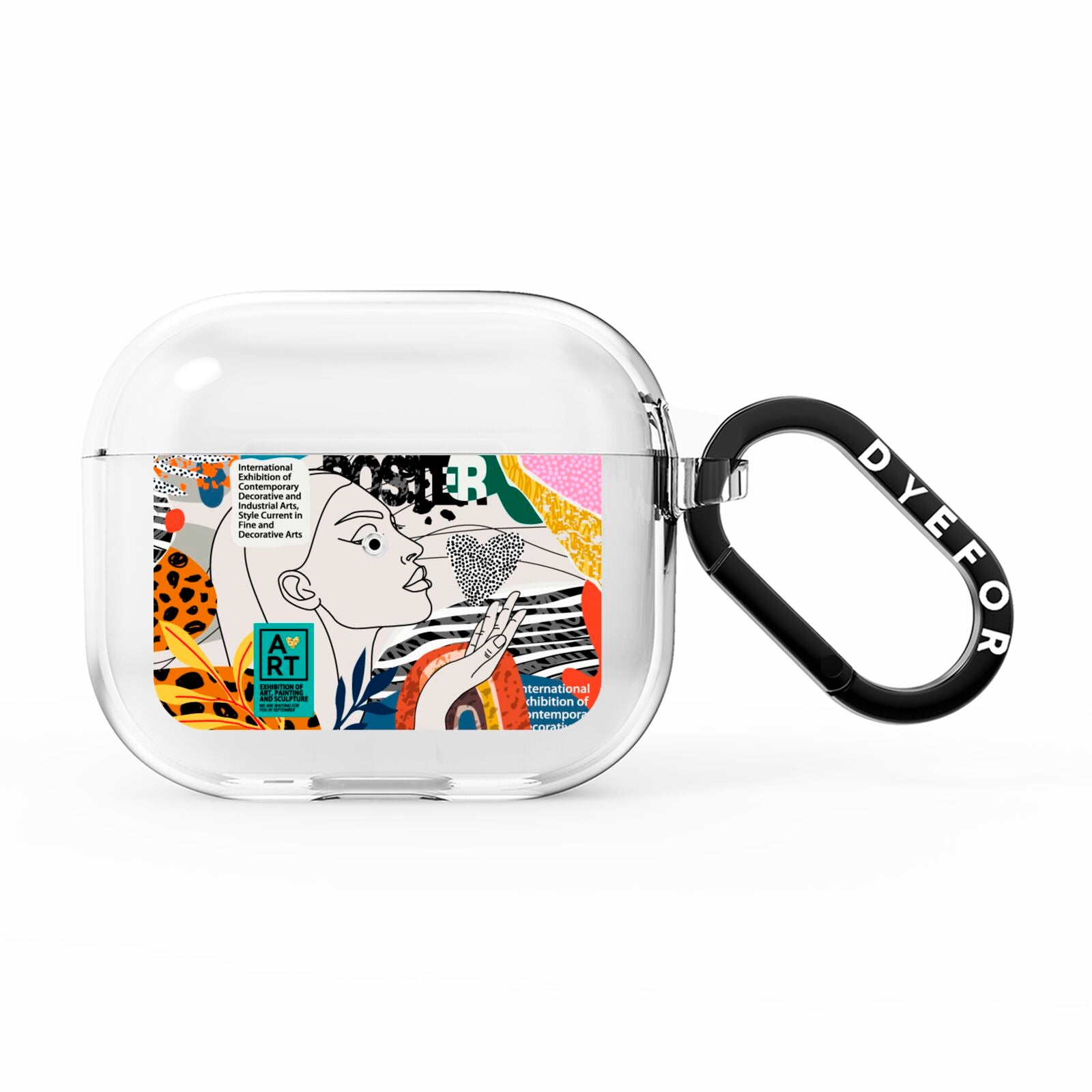Abstract Art Poster AirPods Clear Case 3rd Gen