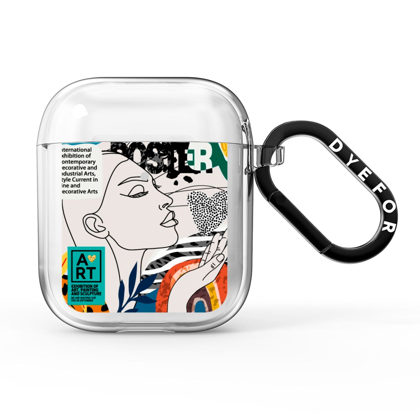 Abstract Art Poster AirPods Clear Case
