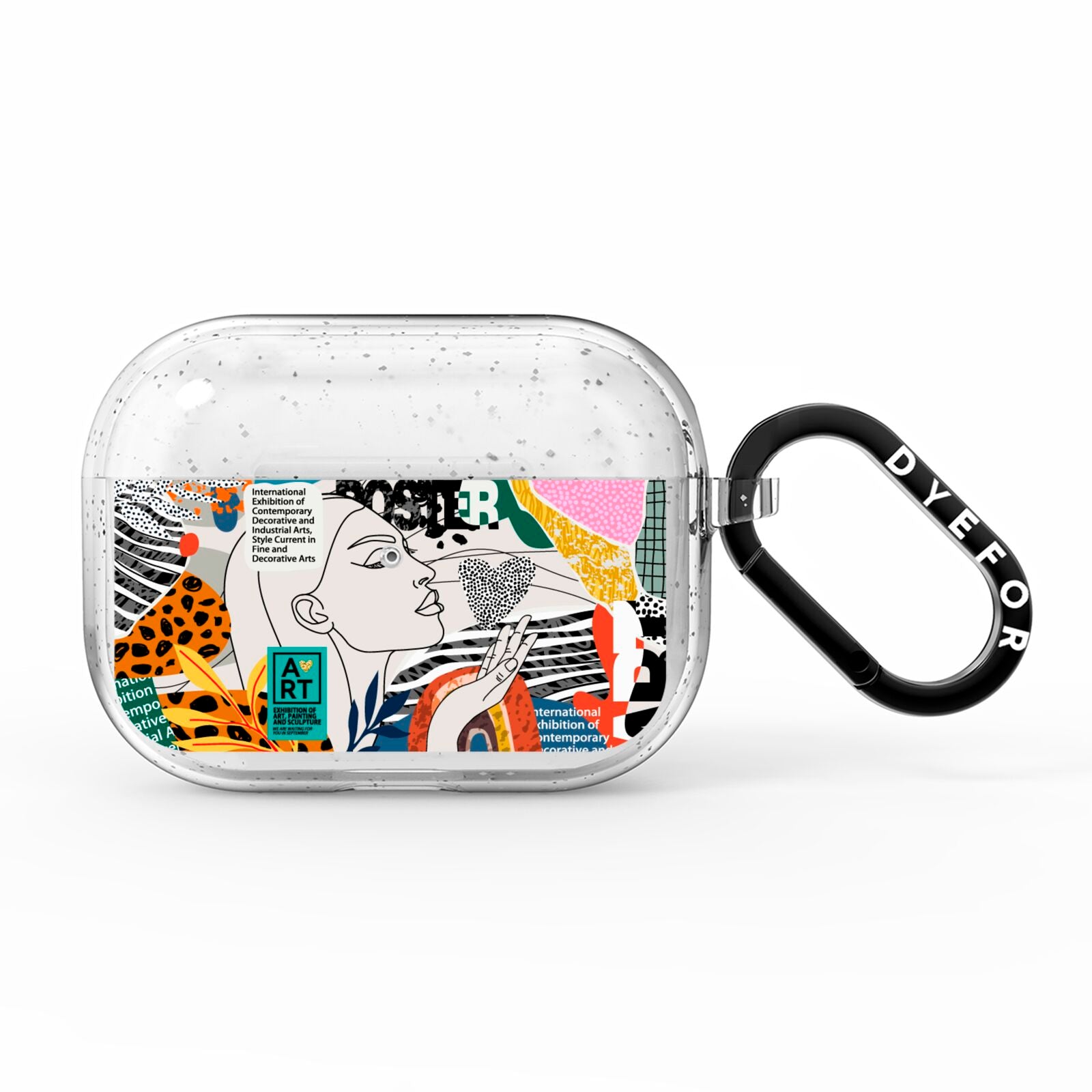 Abstract Art Poster AirPods Pro Glitter Case