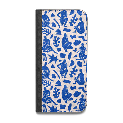 Abstract Art Vegan Leather Flip iPhone Case