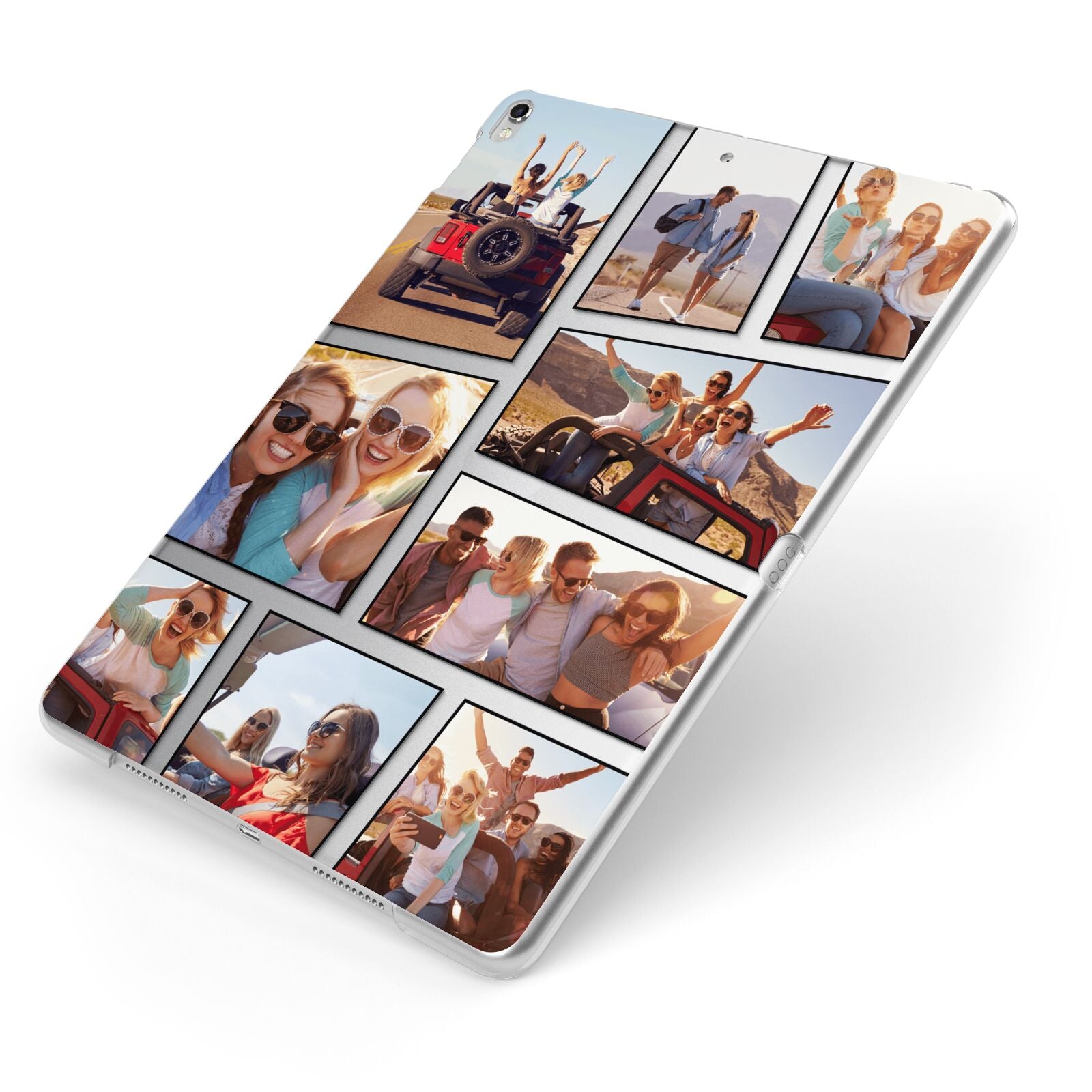 Abstract Comic Strip Photo Apple iPad Case on Silver iPad Side View