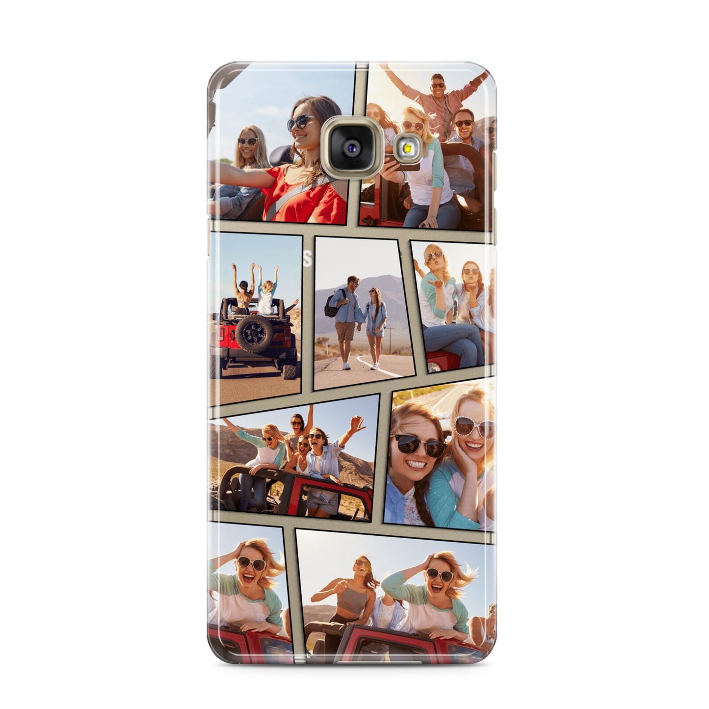 Abstract Comic Strip Photo Samsung Galaxy A3 2016 Case on gold phone