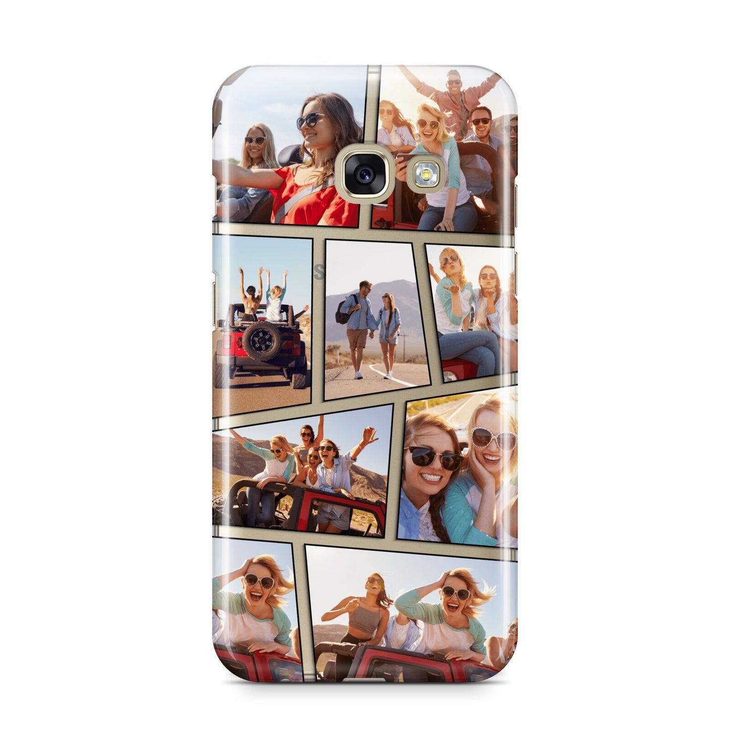 Abstract Comic Strip Photo Samsung Galaxy A3 2017 Case on gold phone