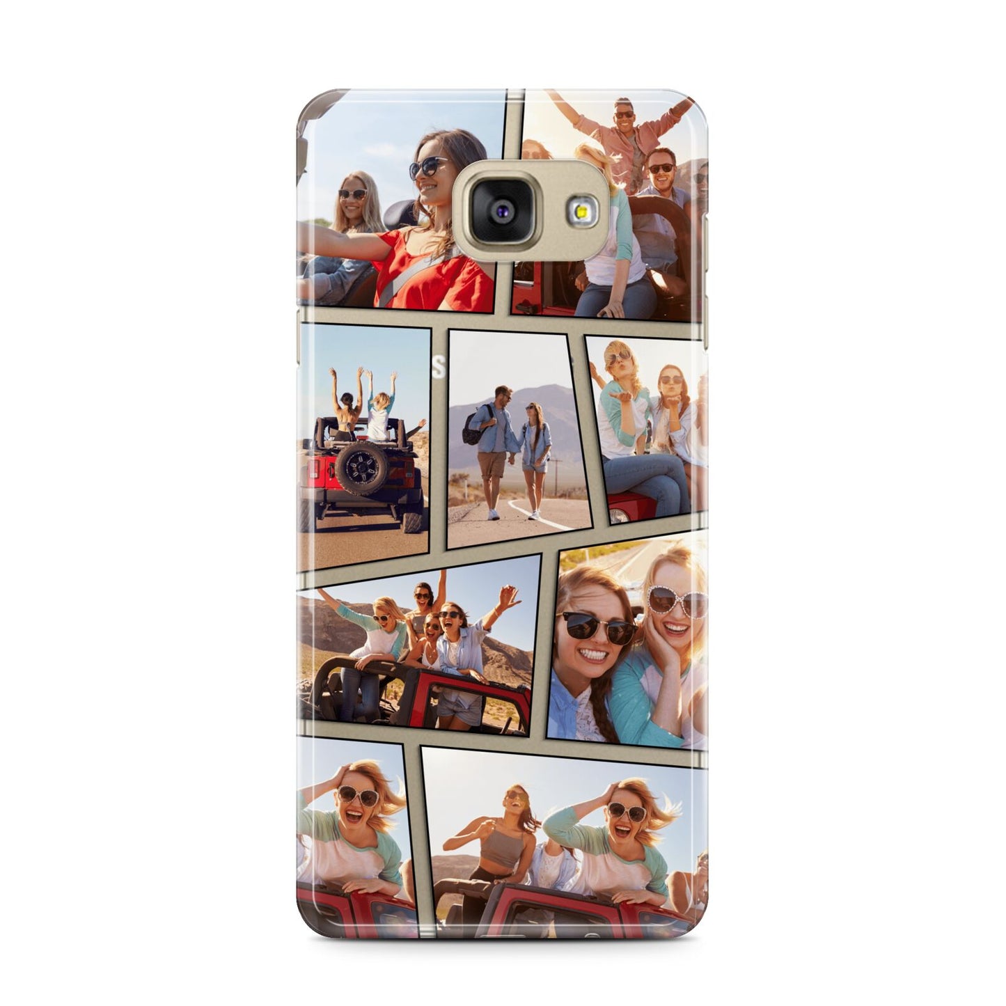 Abstract Comic Strip Photo Samsung Galaxy A7 2016 Case on gold phone