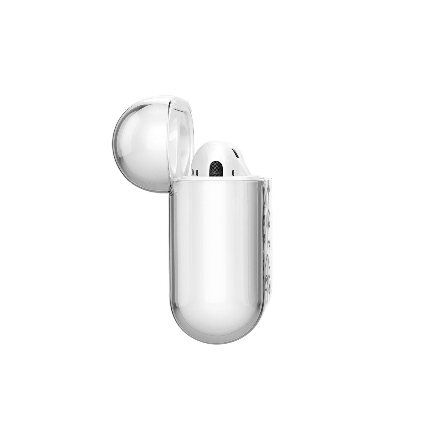 Abstract Face AirPods Case Side Angle