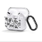 Abstract Face AirPods Clear Case 3rd Gen Side Image