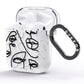 Abstract Face AirPods Glitter Case Side Image