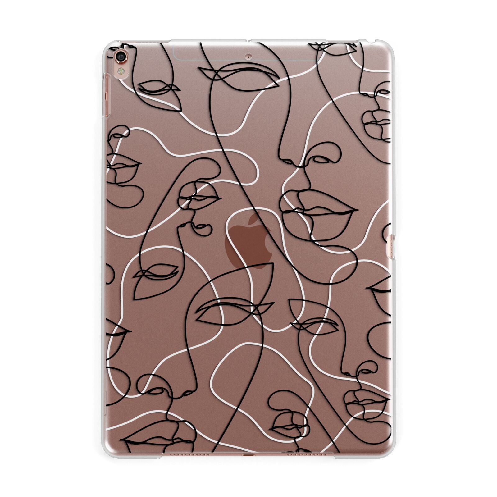 Abstract Face Apple iPad Rose Gold Case