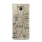 Abstract Face Samsung Galaxy A3 2016 Case on gold phone