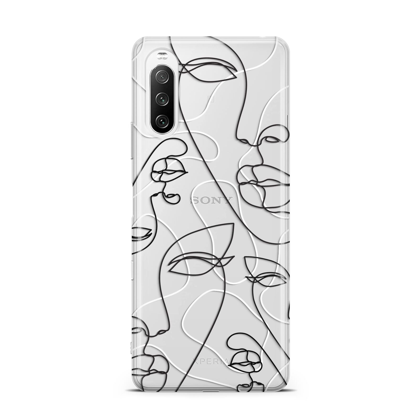 Abstract Face Sony Xperia 10 III Case