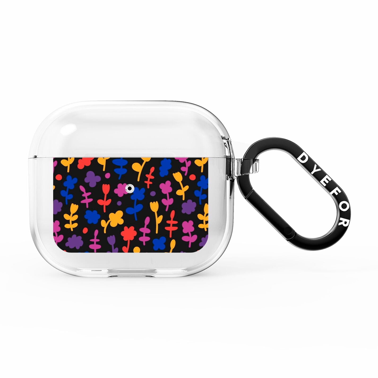 Abstract Floral AirPods Clear Case 3rd Gen