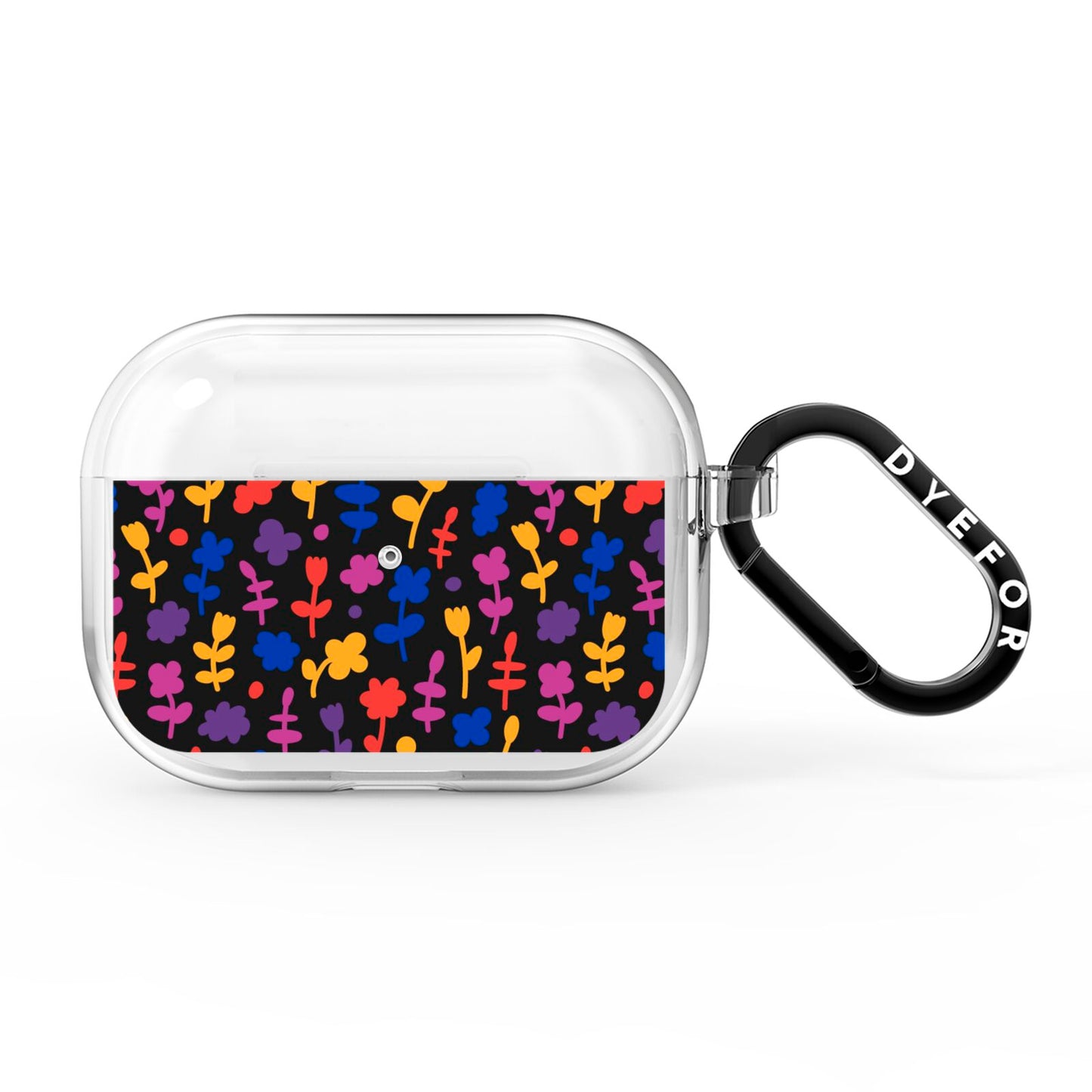 Abstract Floral AirPods Pro Clear Case