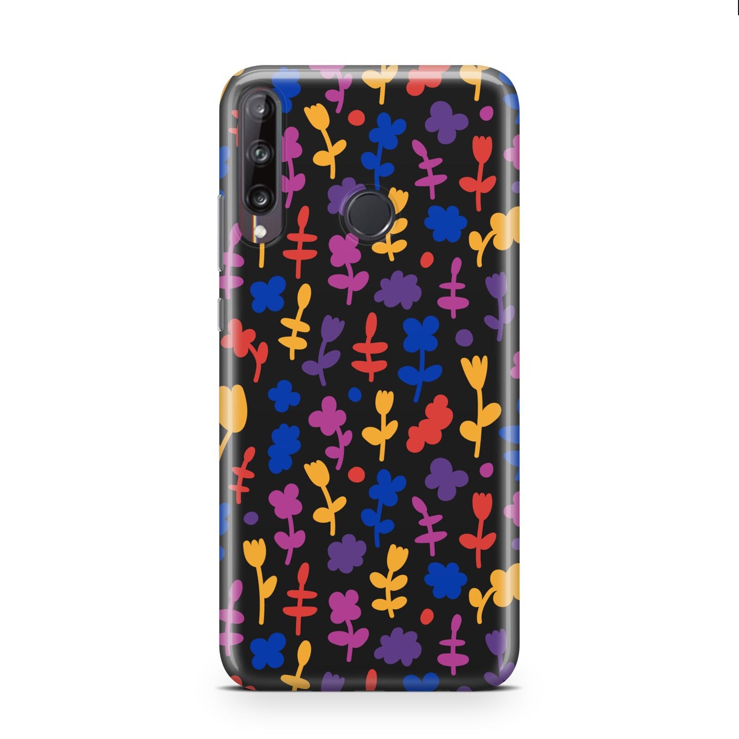 Abstract Floral Huawei P40 Lite E Phone Case