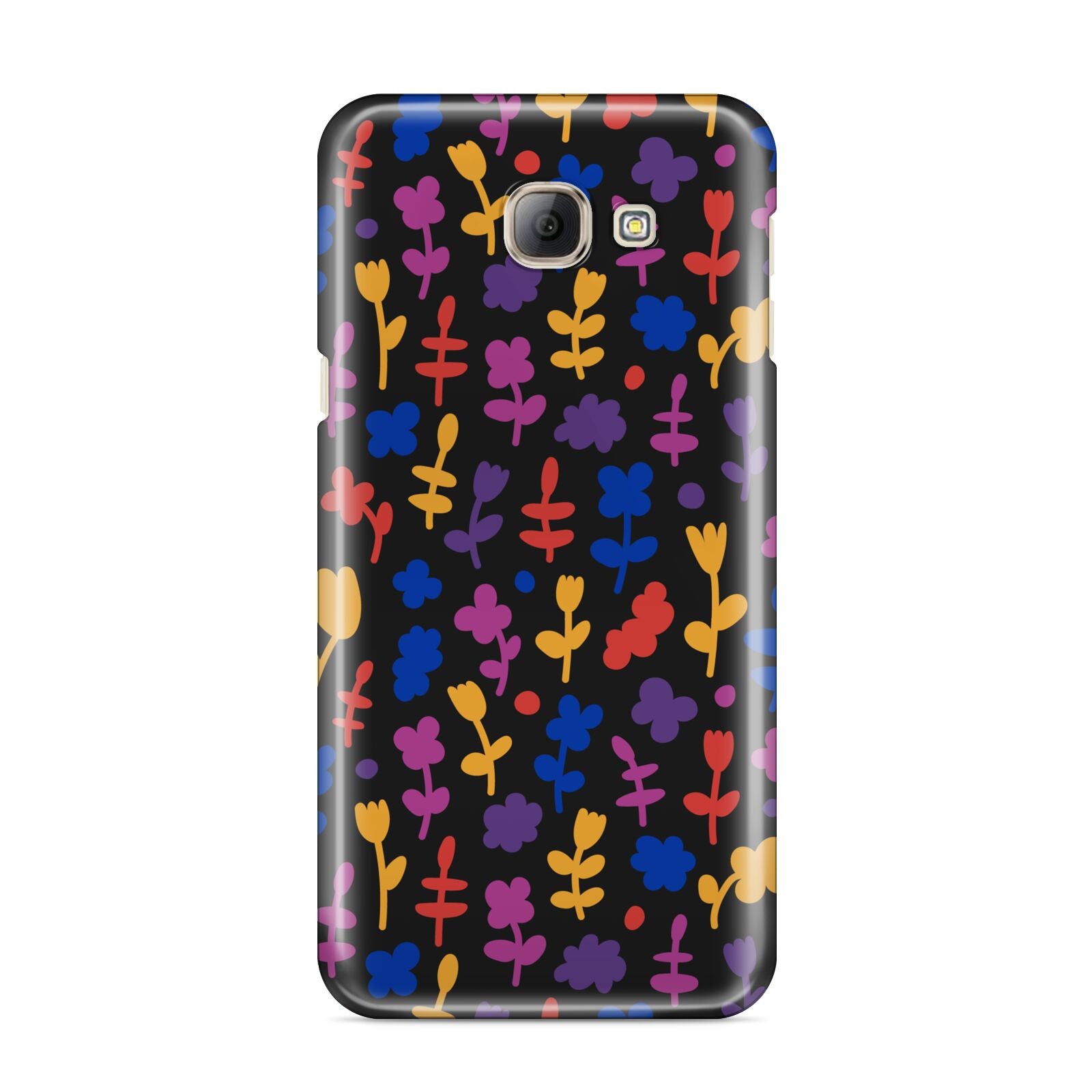 Abstract Floral Samsung Galaxy A8 2016 Case