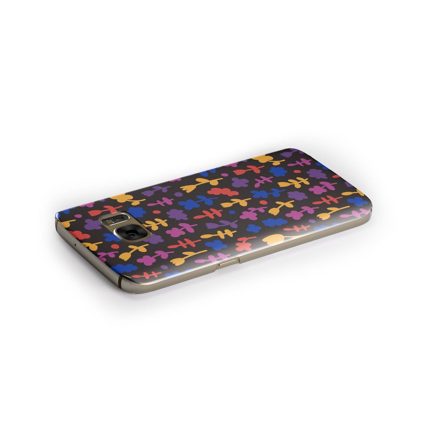 Abstract Floral Samsung Galaxy Case Side Close Up