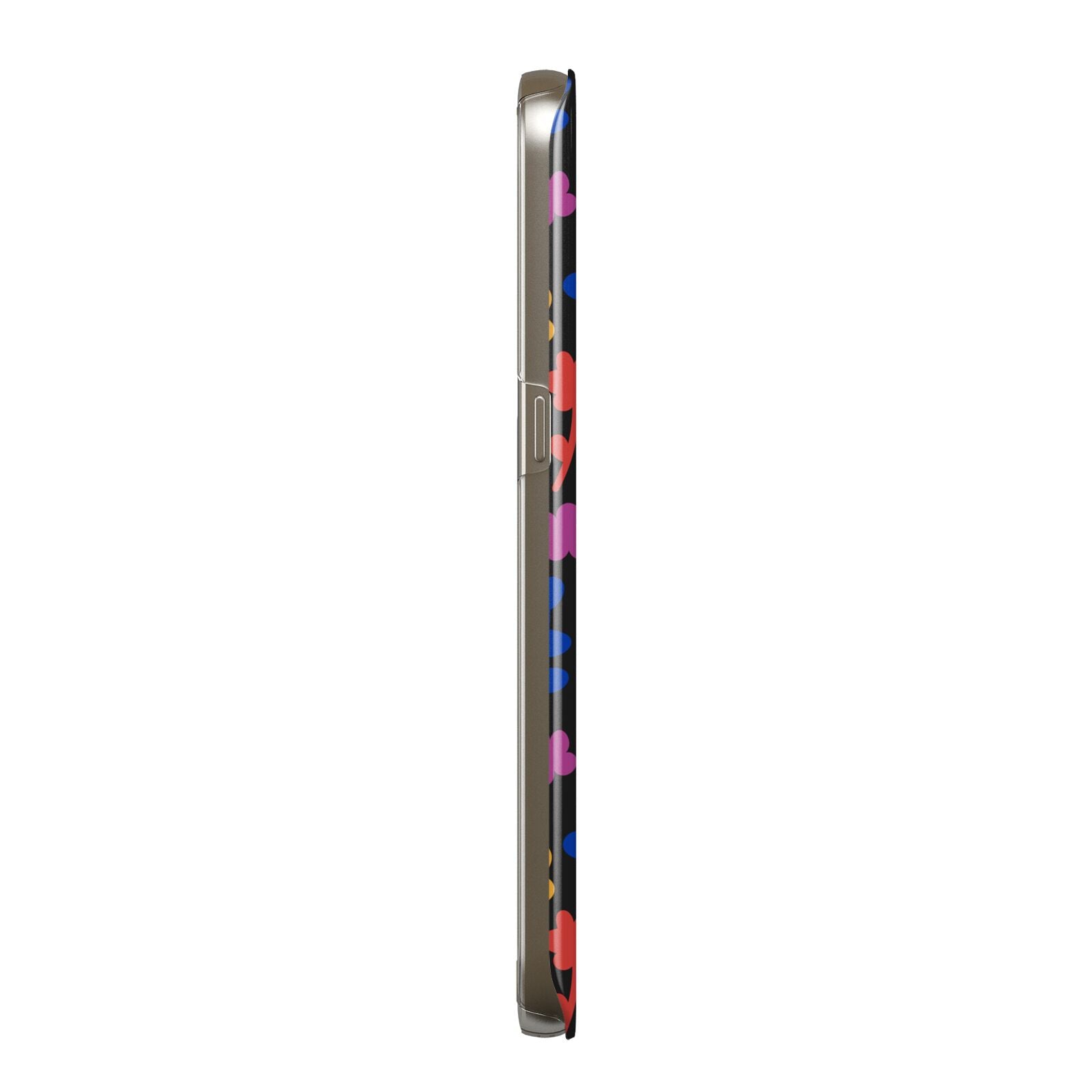 Abstract Floral Samsung Galaxy Case Side View