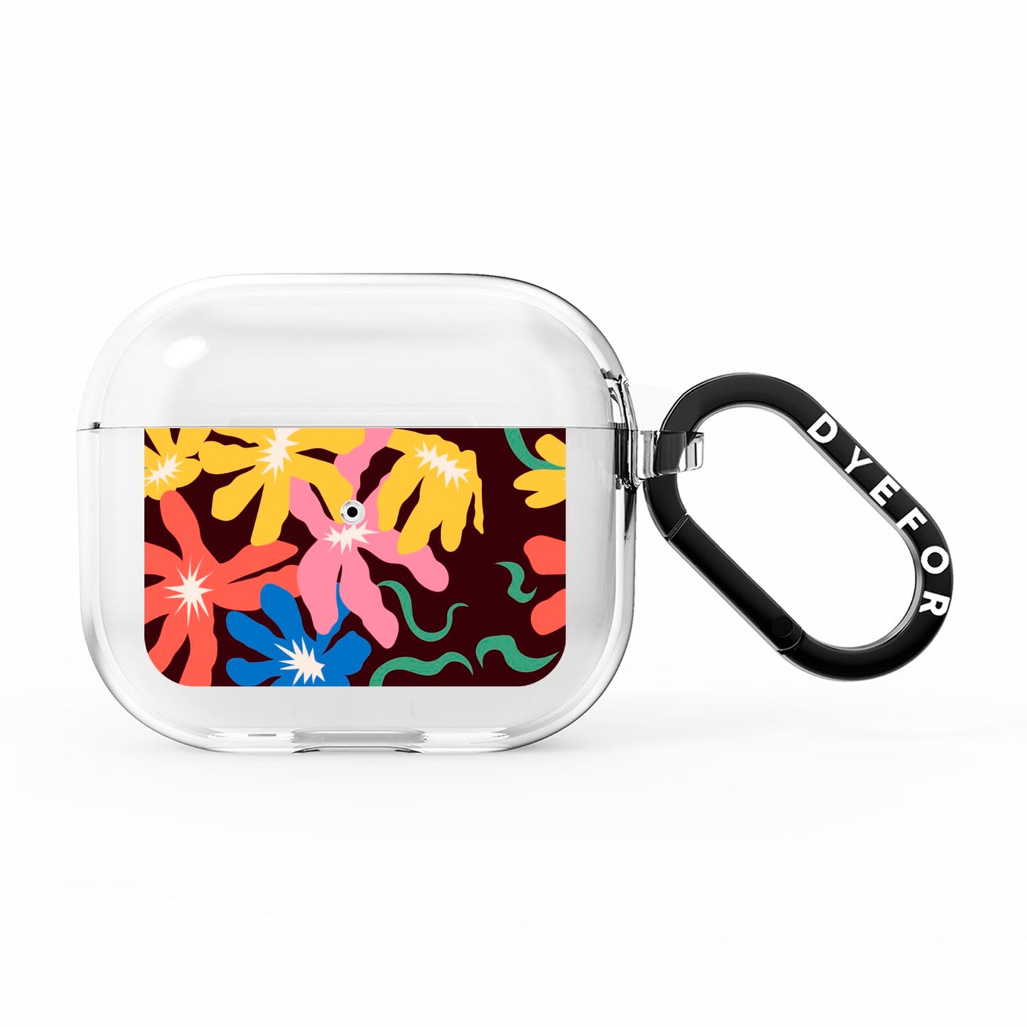 Abstract Flowers AirPods Clear Case 3rd Gen