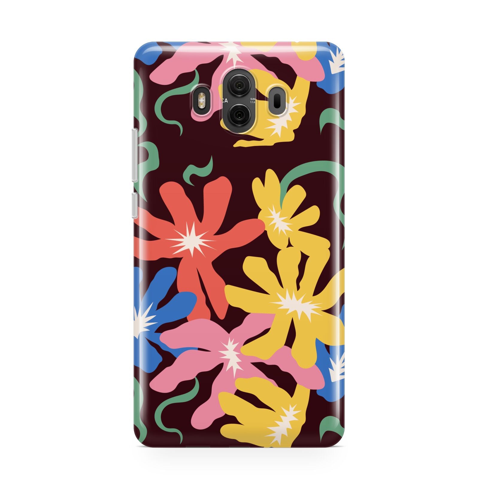 Abstract Flowers Huawei Mate 10 Protective Phone Case