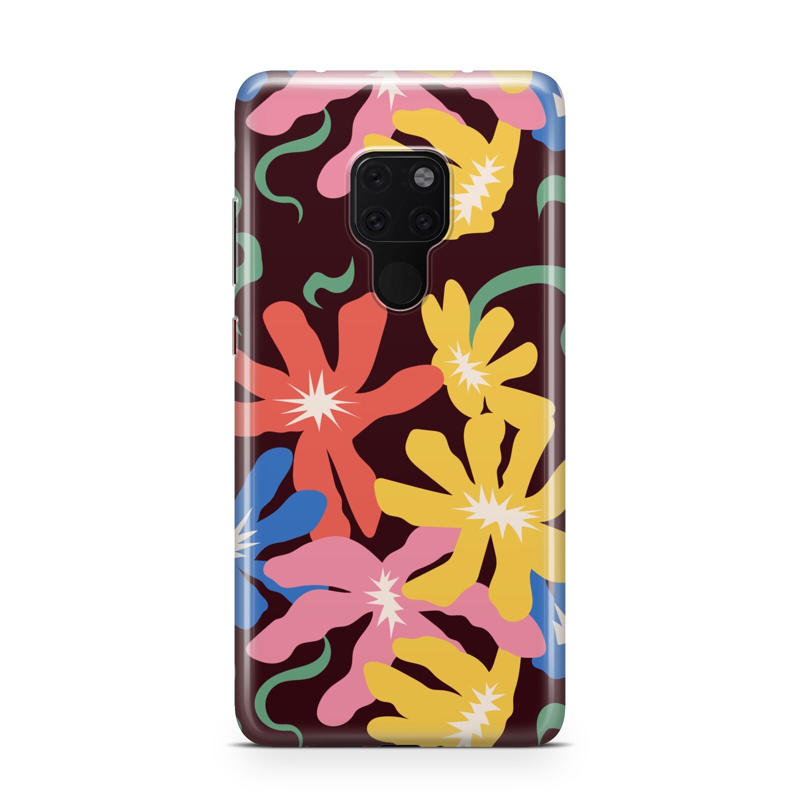 Abstract Flowers Huawei Mate 20 Phone Case