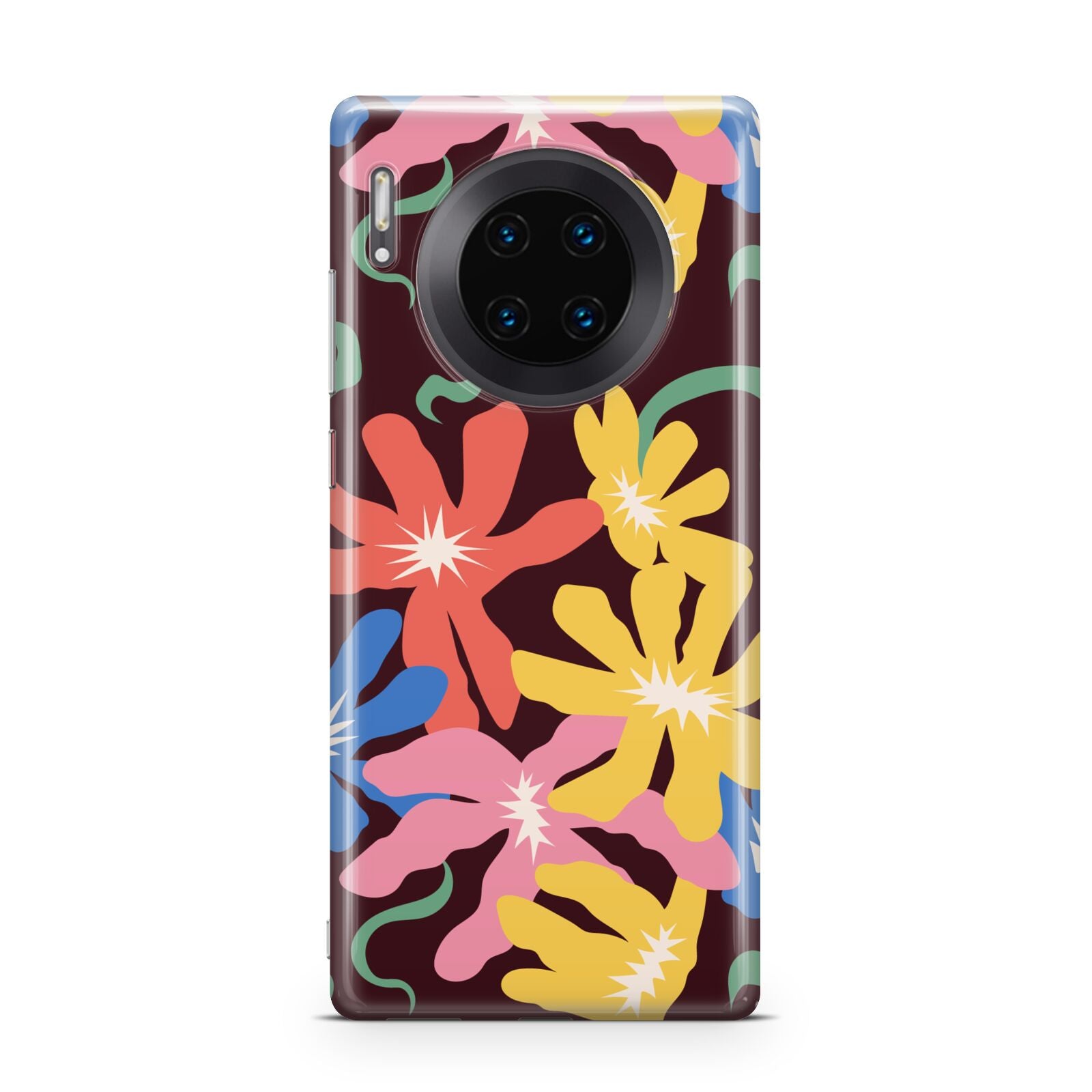 Abstract Flowers Huawei Mate 30 Pro Phone Case