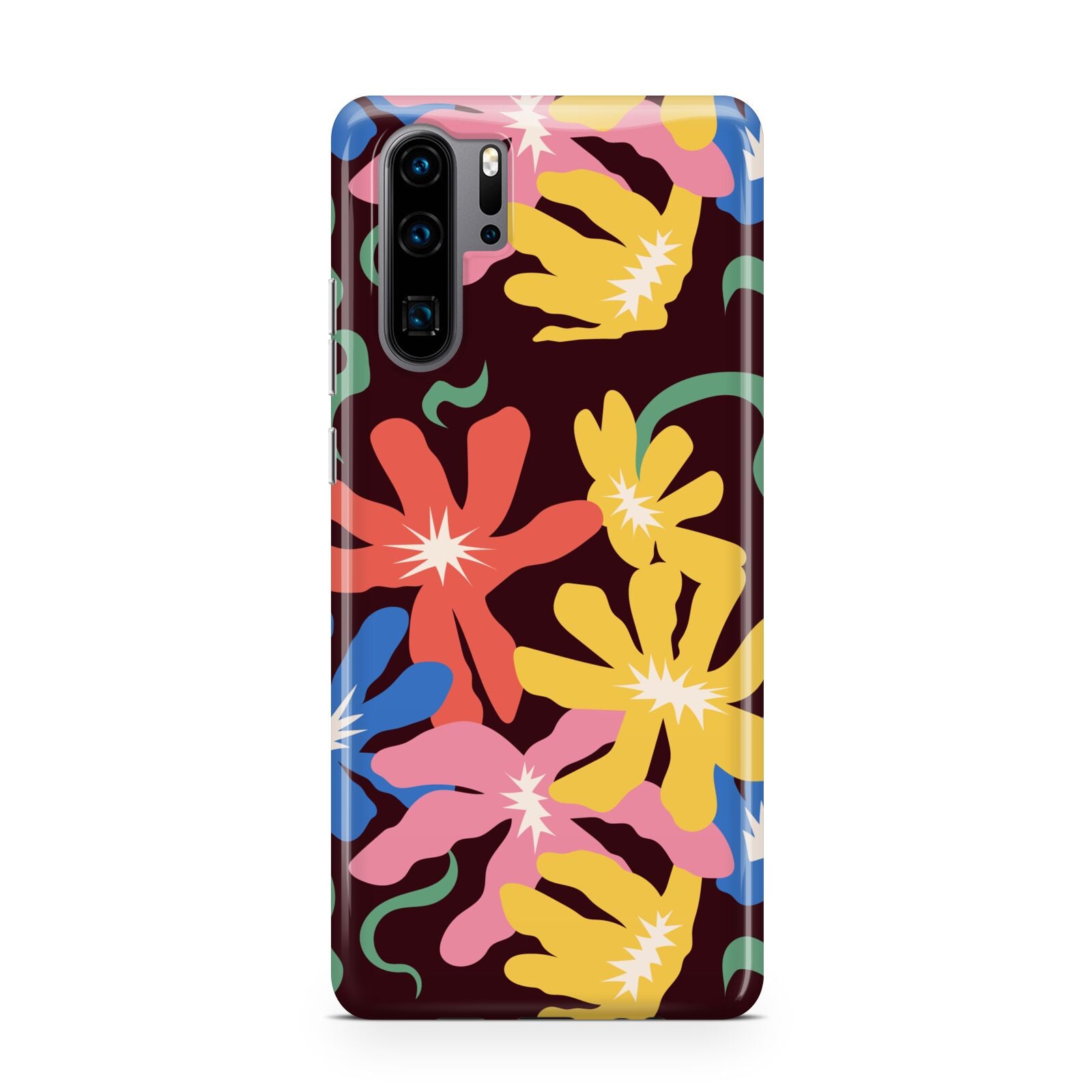 Abstract Flowers Huawei P30 Pro Phone Case